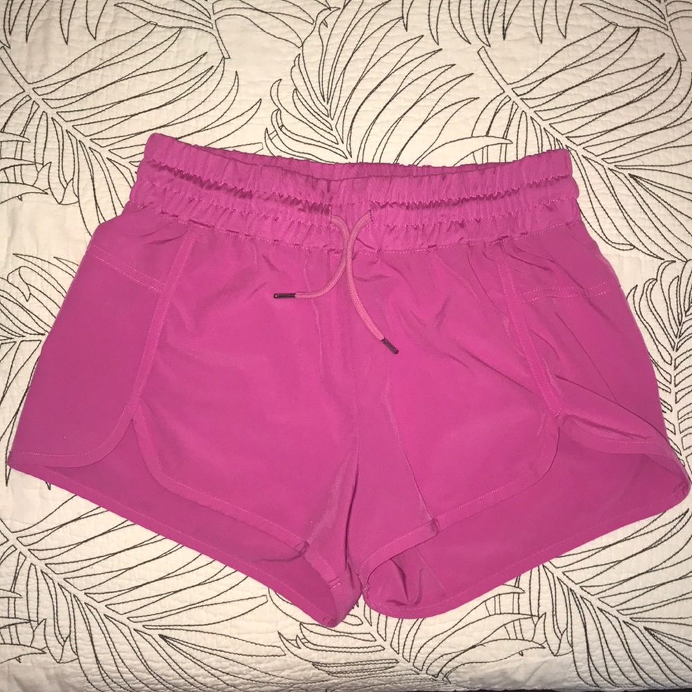Pink athletic shorts